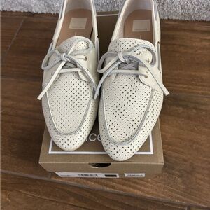 Dolce Vita Ivory Lakin Perforated Loafers
